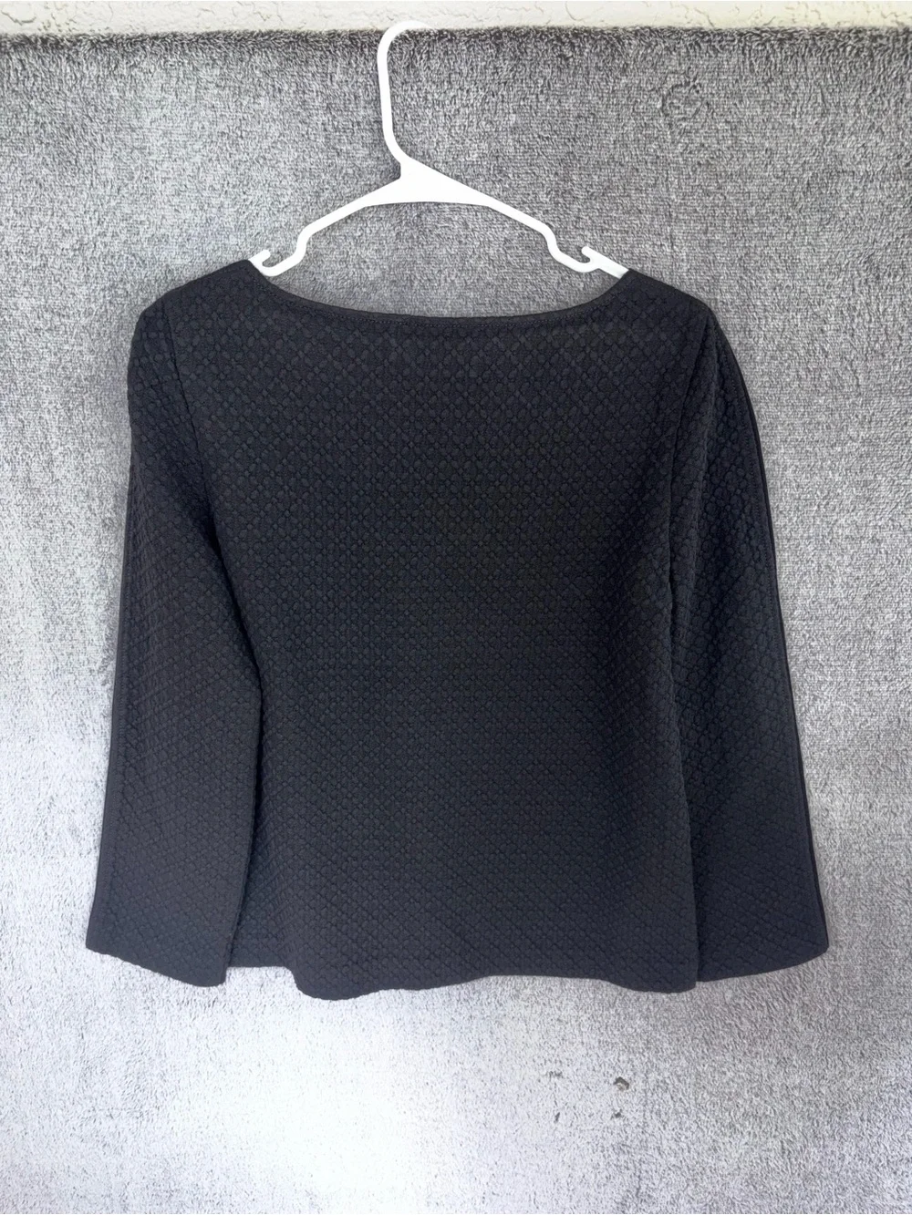 Tory Burch size small  Textured Boatneck Long-Sleeve Top